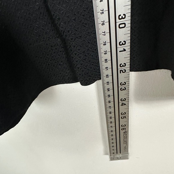 Sezane Madewell Thelma Dress Black Long Sleeves Flare‎ Shift Minimalist Size 0 - Picture 14 of 16